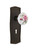Nostalgic 710965: Prairie Backplate w/White Rose Porcelain Knob Passage Door Set - Oil-Rubbed Bronze