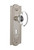 Nostalgic 711489: Meadows Backplate w/Oval Clear Glass Crystal Knob Single Dummy Door Set - Satin Nickel