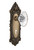 Nostalgic 712137: Victorian Backplate w/Oval Fluted Clear Glass Crystal Knob Privacy Door Set - Antique Brass