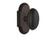 Nostalgic 712817: Cottage Backplate w/Homestead Knob Passage Door Set - Oil-Rubbed Bronze