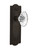Nostalgic 712065: Meadows Backplate w/Oval Fluted Clear Glass Crystal Knob Privacy Door Set - Oil-Rubbed Bronze