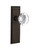 Nostalgic 712224: New York Backplate w/Round Clear Glass Crystal Knob Passage Door Set - Oil-Rubbed Bronze