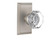 Nostalgic 713377: Studio Backplate w/Waldorf Knob Privacy Door Set - Satin Nickel