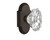 Nostalgic 713625: Cottage Backplate w/Chateau Knob Passage Door Set - Oil-Rubbed Bronze