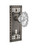 Nostalgic 713711: Craftsman Backplate w/Chateau Knob Passage Door Set - Antique Pewter
