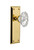 Nostalgic 713745: New York Backplate w/Chateau Knob Single Dummy Door Set - Unlacquered Brass