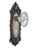 Nostalgic 713701: Victorian Backplate w/Chateau Knob Passage Door Set - Antique Pewter