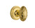 Nostalgic 701164: Classic Rosette w/Victorian Knob Single Dummy Door Set - Polished Brass