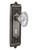 Nostalgic 713776: Egg & Dart Backplate w/Chateau Knob Single Dummy Door Set - Antique Pewter