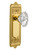 Nostalgic 713732: Egg & Dart Backplate w/Chateau Knob Single Dummy Door Set - Unlacquered Brass