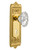 Nostalgic 713778: Egg & Dart Backplate w/Chateau Knob Single Dummy Door Set - Polished Brass