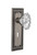 Nostalgic 713707: Mission Backplate w/Chateau Knob Passage Door Set - Antique Pewter