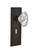 Nostalgic 714005: Mission Backplate w/Chateau Knob Privacy Door Set - Oil-Rubbed Bronze