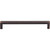 Top Knobs M2149: 7-9/16" cc Nouveau III Square Bar Cabinet Pull - Tuscan Bronze