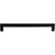 Top Knobs TK798BLK: 12" cc Lydia Square Bar Appliance Pull - Flat Black