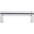 Top Knobs M2090: 3-3/4" cc Pennington Round Bar Cabinet Pull - Polished Chrome