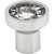 Top Knobs TK736PC: 1-1/8" Wentworth Round Cabinet Knob - Clear Crystal/Polished Chrome