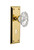 Nostalgic 713793: New York Backplate w/Chateau Knob Single Dummy Door Set - Unlacquered Brass
