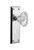 Nostalgic 713939: New York Backplate w/Chateau Knob Privacy Door Set - Bright Chrome