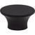 Top Knobs TK781BLK: 1" Edgewater Round Cabinet Knob - Flat Black