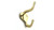Richelieu BP74408130: 2" Utility Double Coat Hook (4-pack) - Polished Brass Richelieu BP74408130: 2" Utility Double Coat Hook (4-pack) - Polished Brass