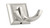 Richelieu BP7752195: 2-3/32" Transitional Double Coat Hook - Brushed Nickel Richelieu BP7752195: 2-3/32" Transitional Double Coat Hook - Brushed Nickel
