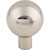 Top Knobs TK761PN: 1" Brookline Sphere Cabinet Knob - Polished Nickel