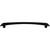 Top Knobs TK786BLK: 9" cc Edgewater Curved Bar Cabinet Pull - Flat Black