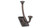 Richelieu RH1243021BORB: 5-5/16" Transitional Double Wall Hook - Brushed Oil Rubbed Bronze