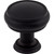 Top Knobs TK831BLK: 1-3/16" Eden Round Cabinet Knob - Flat Black