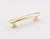Alno A252-3-PB/NL: 3" cc Cloud Modern Cabinet Pull - Unlacquered Brass