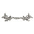 Hickory P8157-ST: 3" cc Manor House Cabinet Pull - Silver Stone