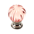 Century 18409-26R: 1-1/4" Tahoe Glass Cabinet Knob - Polished Chrome/Rose