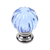 Century 18409-26S: 1-1/4" Tahoe Glass Cabinet Knob - Polished Chrome/Sapphire