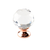 Century 18905-RGCRY: 30mm Glamour Cabinet Knob - Crystal/Rose Gold