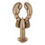Acorn DP8GP: 2" Lobster Cabinet Knob - Museum Gold