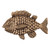 Acorn DPLGP: 1-5/8" Fun Fish Cabinet Knob - Museum Gold