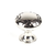 Century 28605-14B: 1-3/16" Hamilton Vine Cabinet Knob - Polished Nickel/Black