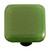 Aquila HK1022-KB: 1-1/2" Solid Square Cabinet Knob w/Black Post - Dark Forest Green