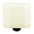 Aquila HK1038-KB: 1-1/2" Solid Square Cabinet Knob w/Black Post - White