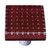 Aquila HK1201-KB: 1-1/2" Bubbles Square Cabinet Knob w/Black Post - Deep Red