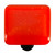 Aquila HK1002-KB: 1-1/2" Solid Square Cabinet Knob w/Black Post - Tomato Red