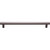 Top Knobs TK908AG: 8-13/16" cc Hillmont Square Bar Cabinet Pull - Ash Gray