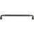 Top Knobs TK887AG: 8-13/16" cc Brixton D-Handle Cabinet Pull - Ash Gray