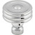 Top Knobs TK881PC: 1-1/4" Brixton Round Ridged Cabinet Knob - Polished Chrome