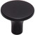 Top Knobs TK913BLK: 1-1/4" Marion Round Cabinet Knob - Flat Black