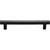 Top Knobs TK905BLK: 5-1/16" cc Hillmont Square Bar Cabinet Pull - Flat Black