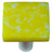 Aquila HK8061-KB: 1-1/2" Granite Square Cabinet Knob w/Black Post - Sunflower Yellow/White