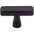 Top Knobs TK851BLK: 1-7/8" Kingsbridge T-Bar Cabinet Knob - Flat Black