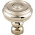 Top Knobs TK882PN: 1-1/4" Brixton Round Button Cabinet Knob - Polished Nickel